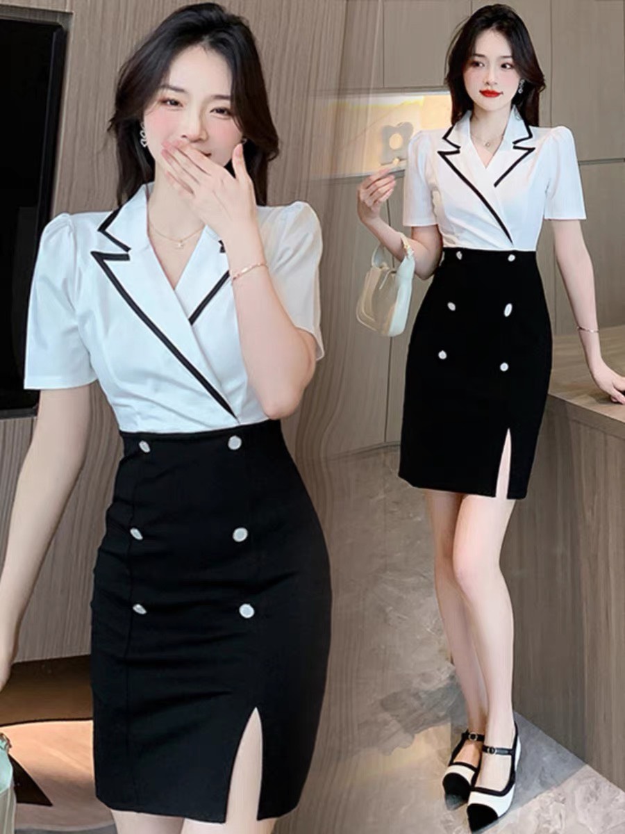 ĐẦM BODY CỔ VEST CAO CẤP D77